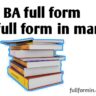 BA full form