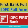 IDFC First Bank Full Form