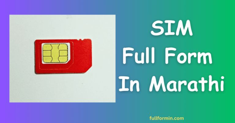 Sim Full form