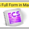 ECS Full Form in Banking Marathi, ECS Full Form in Marathi